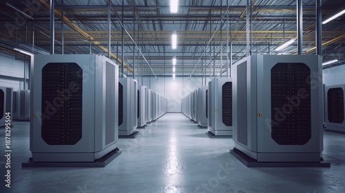 Industrial Energy Storage Battery Data Center Interior