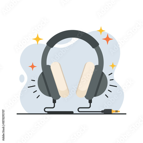 Portable Radio Walkie Talkie Communicator flat design vector empty state ui for safety and adventure concept graphic illustration