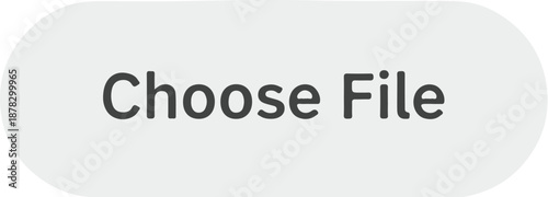 User Interface Element Button with Choose File Text on Neutral Background from Direct Viewpoint