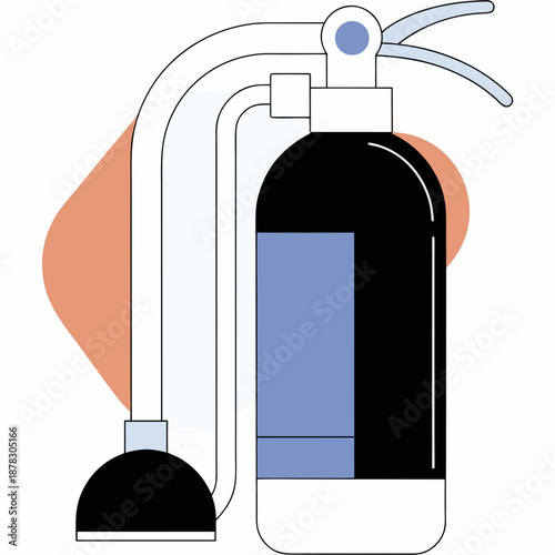 Fire extinguisher ready for use