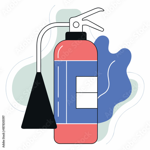 Illustrated fire extinguisher