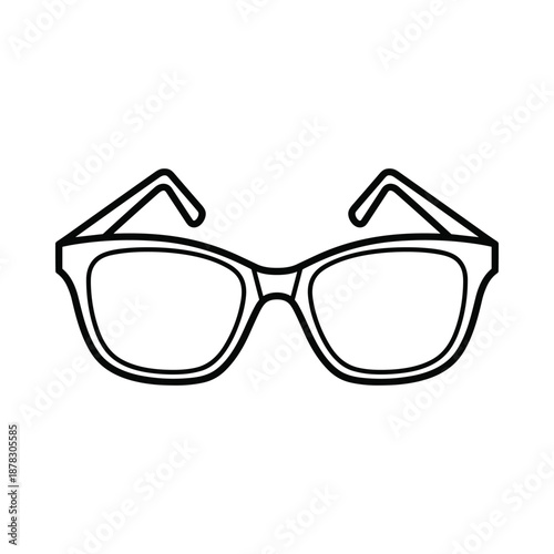 Eyeglasses Illustration Simple Design
