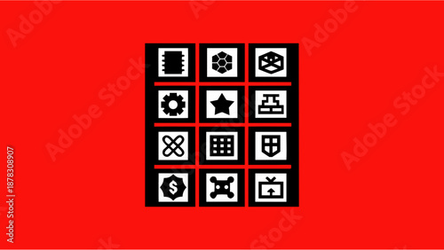 Future Finance and Web3 Icon Bundle, Vector Symbols for Blockchain, Cryptocurrency, Digital Wallet, and Fintech Innovation, Solid Black Silhouette