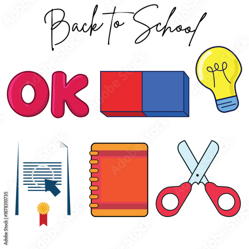 back to school icons
