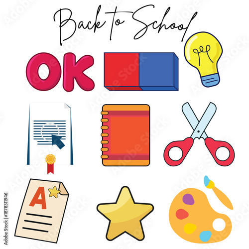 back to school icons
