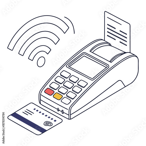 Wireless credit card payment terminal