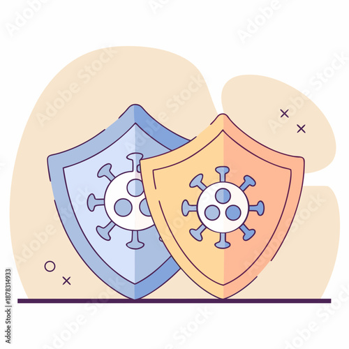 Shields protecting against viruses