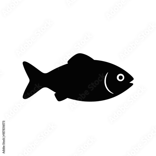 Simple Fish Line Icon