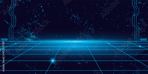 START NEW GAME .press start button .pixel art .8 bit game. retro game. for game assets in vector illustrations. Retro Futurism Sci-Fi Background. glowing neon grid. and stars from vintage arcade comp