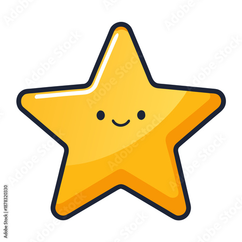 Happy star illustration