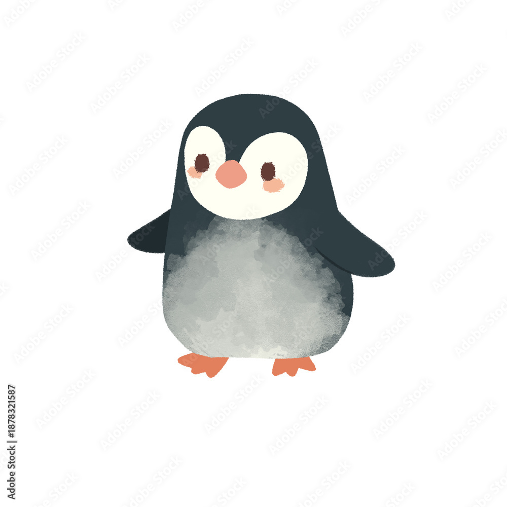 Fototapeta premium Baby Penguin Illustration