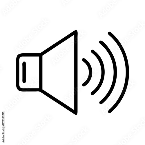 Sound emitting from speaker