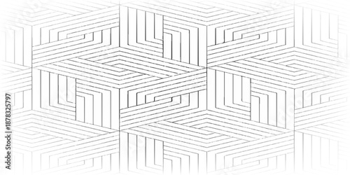 Abstract gradient white and black line pattern transparent monochrome stripe background texture. vector modern pattern grid line transparent.