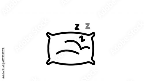Animated Sleeping Pillow Relaxation Scene