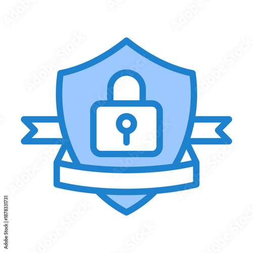 Confidentiality Icon - Blue Style