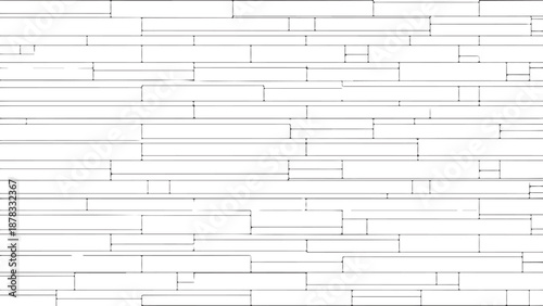 White brick wall with gray mortar lines