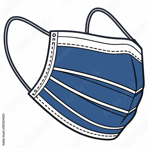 Blue surgical face mask