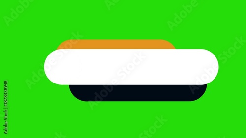 Colorful Circles Lower Third Motion Graphic on Green Screen