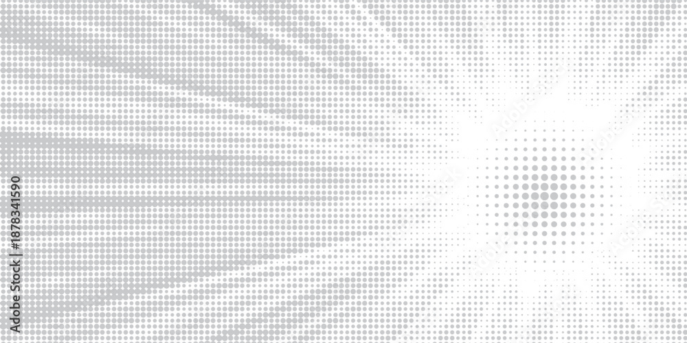 Fototapeta premium Halftone gradient sun rays pattern. Abstract halftone color dots background. Red pop art, comic small dots. star rays halftone poster. shine, explosion. sunrise rays background.