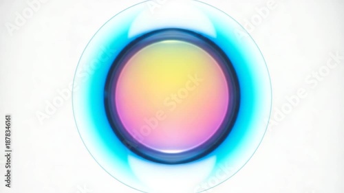 Abstract colorful blue background with circular vector design