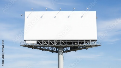Large Blank Billboard on Highway 1.