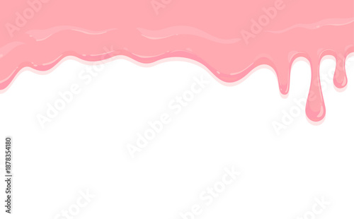 とろけるいちごチョコレートイラスト