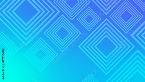 Cool blue gradient background featuring multiple layered diamond shapes for a clean technological aesthetic