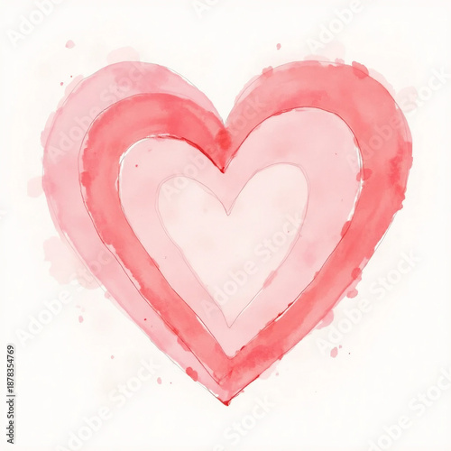 Soft Pink Abstract Waves with Subtle Heart Accents