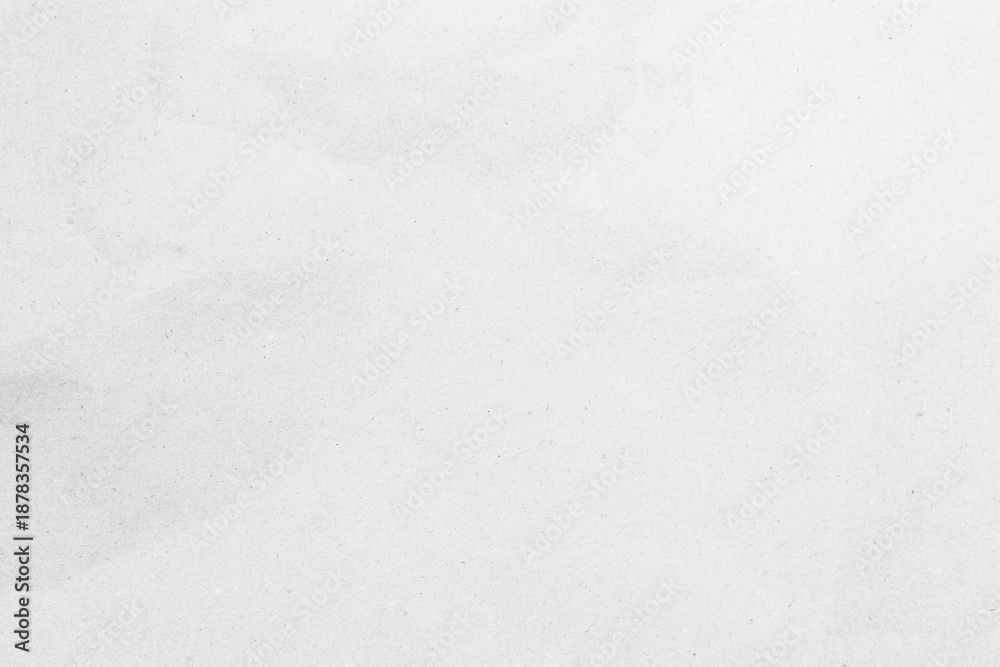 Obraz premium White recycled craft paper texture as background. Grey paper texture, Old vintage page or grunge vignette of old newspaper. Pattern rough art creased grunge letter. Hardboard with copy space for text.