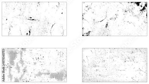 Grunge set. Detailed textures. Paint stains. Grunge texture. Old wood. Vintage overlay. Leather. Crack. Grunge overlays bundle. Dirt.