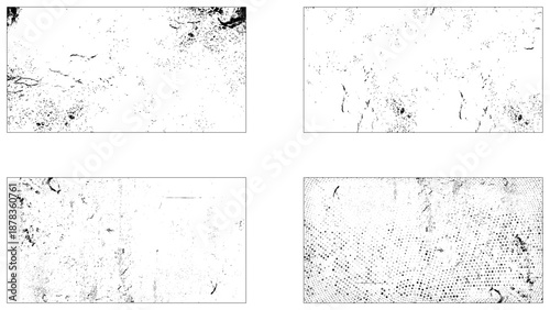 Grunge set. Detailed textures. Paint stains. Grunge texture. Old wood. Vintage overlay. Leather. Crack. Grunge overlays bundle. Dirt.