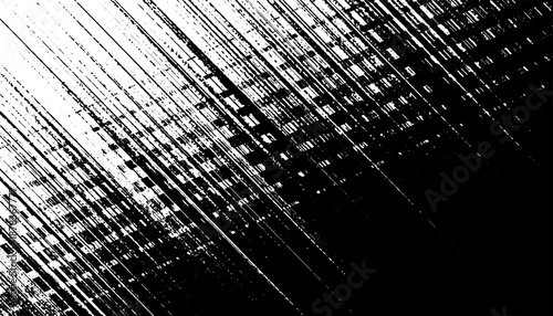 Black and white abstract and grunge transition pattern with rough effect for sporty and modern background. Vector Format Illustration 