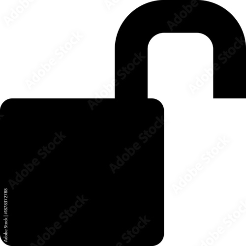 Black and white padlock symbol representing security and protection.