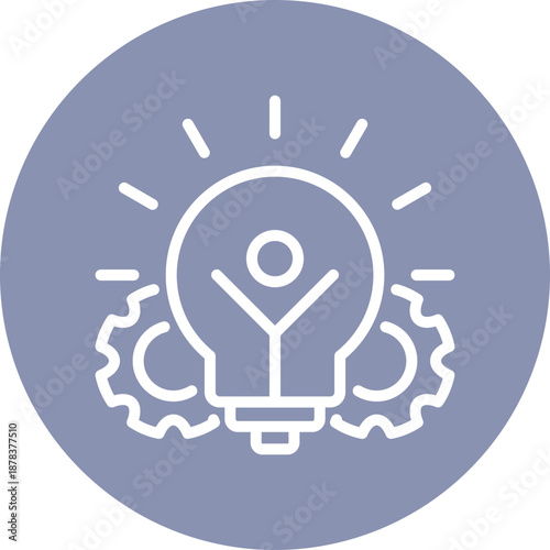 Innovation  icon for strategic planning, website, application, printing, document, poster design, etc