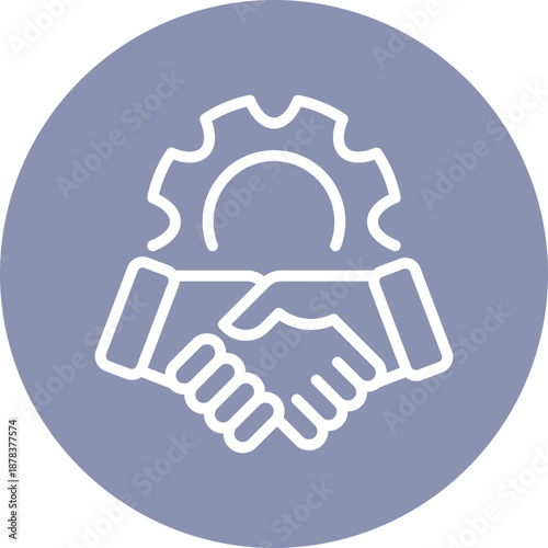 Alliance  icon for strategic planning, website, application, printing, document, poster design, etc