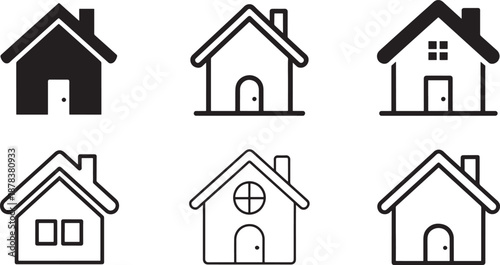 Black and white house home architecture