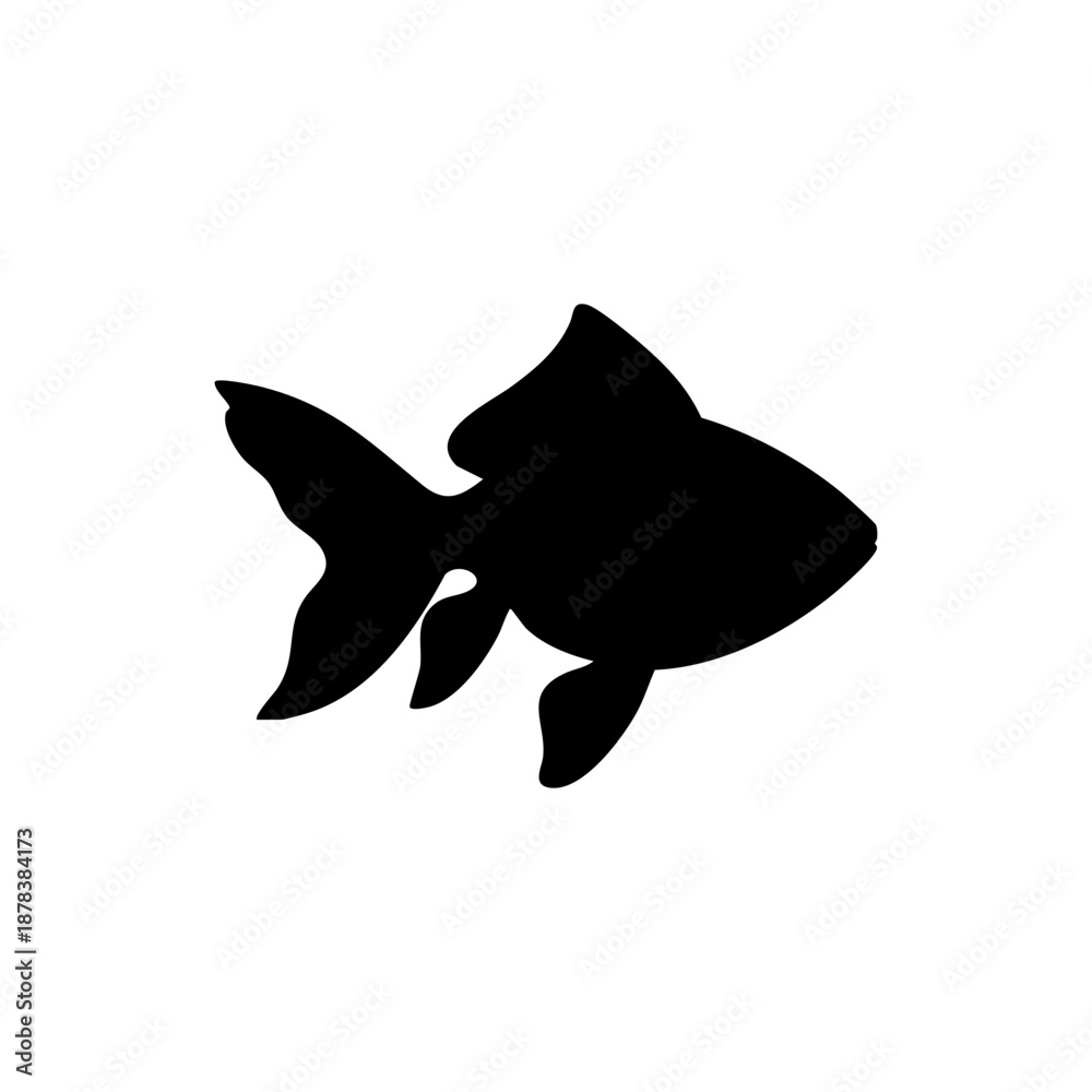 Obraz premium Fish Silhouette Vector Illustration