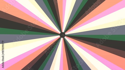 Retro Pastel colorful Abstract multicolor radial burst background with bold geometric rays converging at the center, creating a dynamic retro-inspired design full of energy and visual impact.