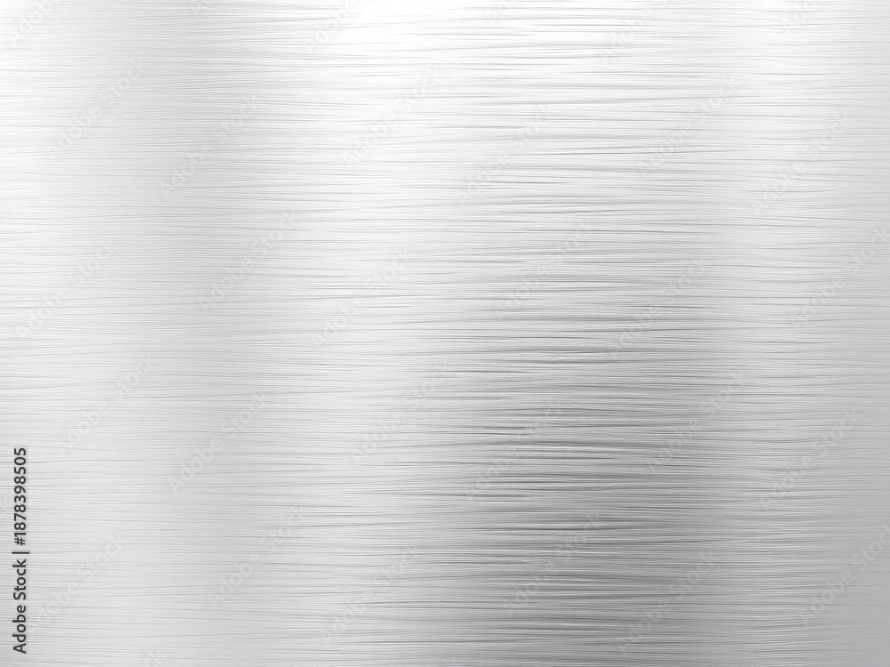 Obraz premium Brushed silver metallic wallpaper, industrial chic with fine linear texture, modern matte finish, texture, matte