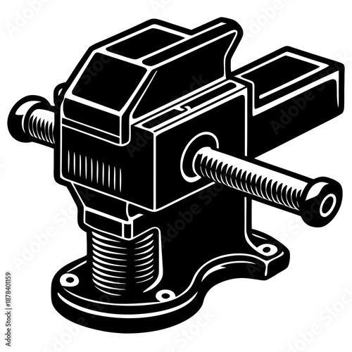 Mechanical vice illustration