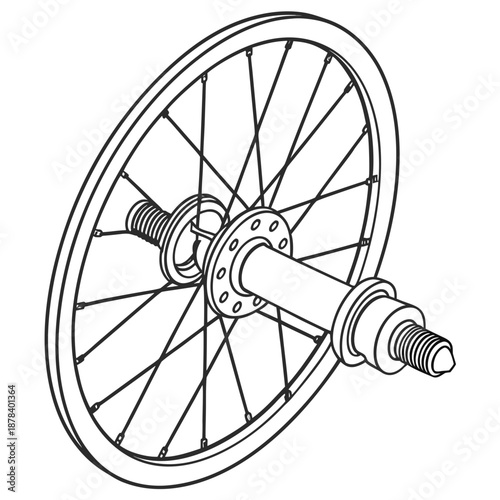 Bicycle wheel with hub