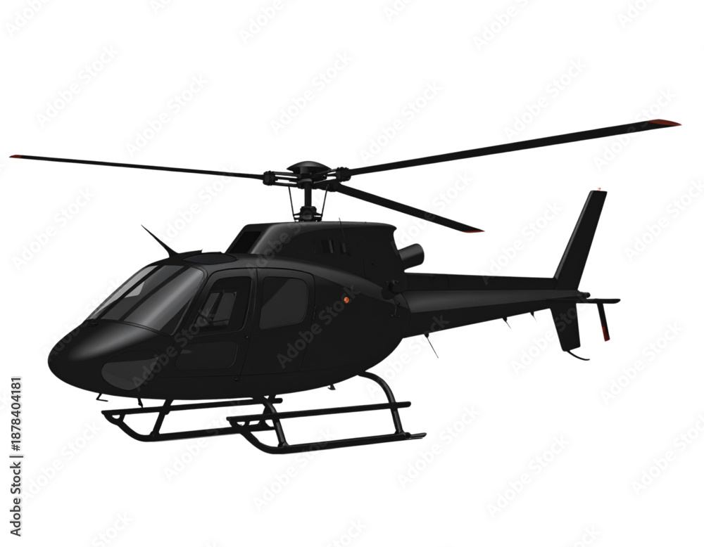 Fototapeta premium military helicopter isolated on white