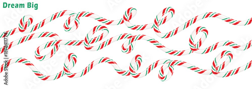Dream big with festive candy cane stripes creating a vibrant, sweet pattern