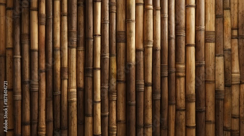Bamboo wall texture