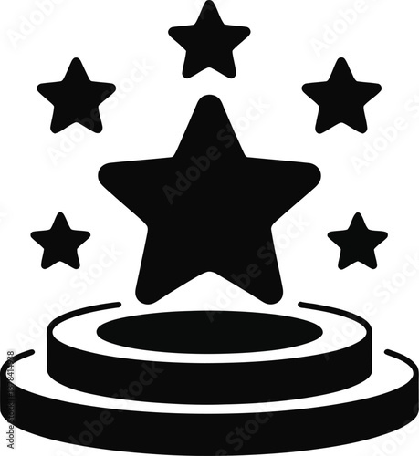 Stars Bursting From Portal Vector, Celebration Elements, Festive Sparkle, Abstract Gateway