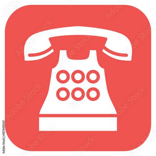 Telephone icon vector image. Can be used for Retro.