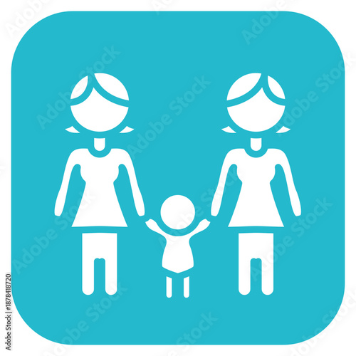 Family Psychology icon vector image. Can be used for Psychology.