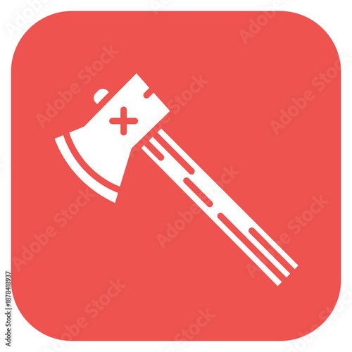 Ax icon vector image. Can be used for Adventure.