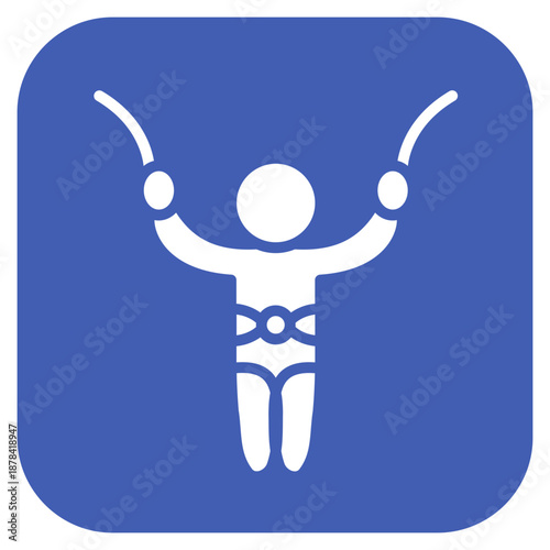 Bungee Jumping icon vector image. Can be used for Adventure.
