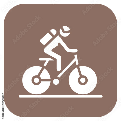 Cycling Tour icon vector image. Can be used for Adventure.